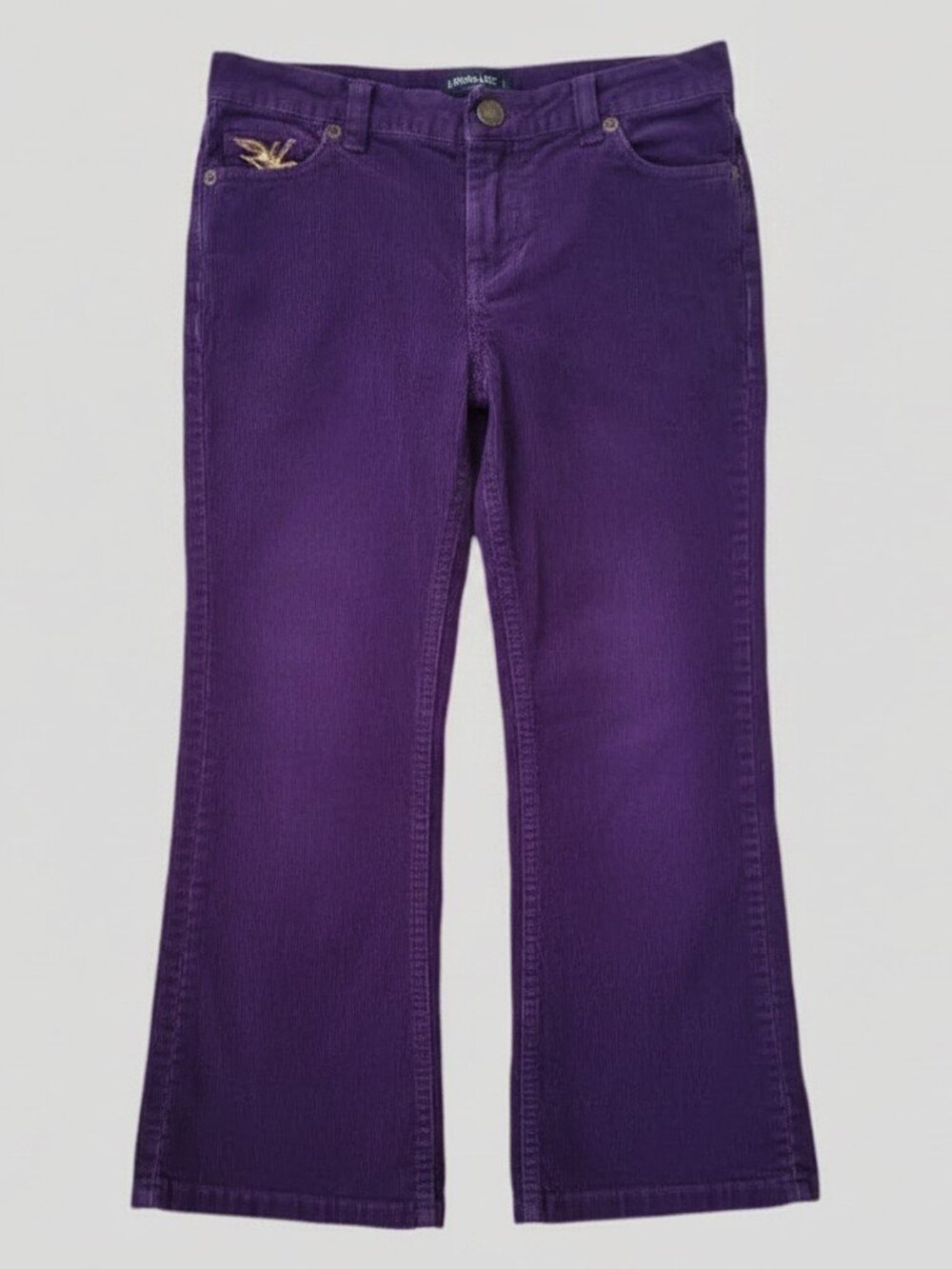 AMERICAN LIVING Purple Corduroy Pants Girls Size 5 Adjustable Waist